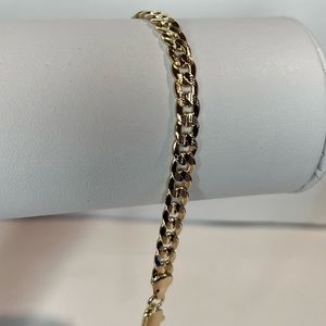 14k gold filled Miami link bracelet
